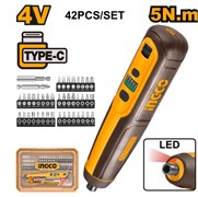 Аккумуляторная отвертка INGCO CSDLI0406 4 В 5 Нм 1/4" 6770