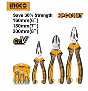Набор шарнирно-губцевого инструмента INGCO HKHLPS2831DS INDUSTRIAL 3 шт. 6806