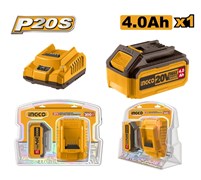 Набор аккумуляторов и зарядное устройство INGCO FBCPK1214 INDUSTRIAL 1x4 Ач 6825