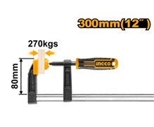 Струбцина столярная INGCO HFC020802 INDUSTRIAL 80х300 мм 6898