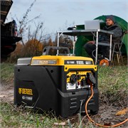 Генератор инверторный GS-1100iF, 1,1 кВт, 230 В, ручной старт DENZEL 7157