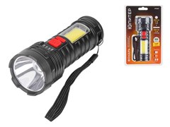 Фонарь ручной светодиодный аккум. 3Вт+3Вт ЮПИТЕР (USB A - micro-USB кабель в комплекте) 7868