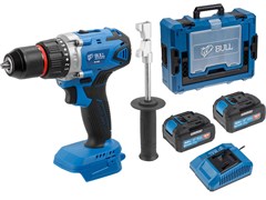 Аккум. дрель-шуруповерт BULL SR 1802 Xcase, XLTpro, БЕСЩЕТ., 18 В, 80 Н*м, 2*4 А*ч, БЗП 13 мм (шурупы до 10 мм) 8002