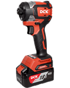 Дрель-шуруповерт аккум DCK KDPL208EM 2*4А/ч, HEX-impact, 208нм, 3 скорости, подсветка 8282