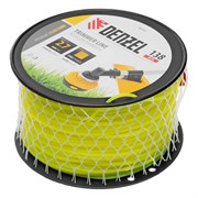 Леска для триммера квадрат, 2,7м х 138м, на DIN катушке FLEX CORD Denzel 9031