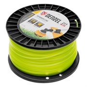 Леска для триммера квадрат, 2,0мм х 251м, на DIN катушке FLEX CORD Denzel 9033