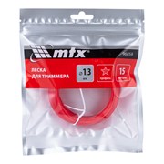 Леска для триммера звезда 1,3 мм х 15 м MTX 9121
