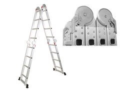 Лестница алюм. многофункц. 4х4 ступ. (стрем.-228см, лестн.-460см) 13кг STARTUL 9562