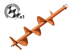 Шнек для бурения грунта однозаходный Carver GDB-200 9693