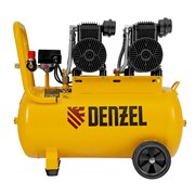 Компрессор безмасл. малошумный DLP -3000/50, 3 кВт, 2х1,5 кВт,50 л, 2850 об/мин,500 л/мин Denzel 9709