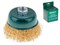 Щетка д/шлиф.маш."чашка" гофр. 100мм ВОЛАТ (для УШМ шлифмашины болгарки М14 торцевая крацовка) 11193