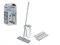 Швабра с отжимным ведром Scratch mop, бежевая, PERFECTO LINEA (отжимное ведро, швабра, 2 сменных насадки из микрофибры.) 11526