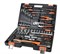 Набор инструментов, 1/2", 1/4", CrV, пластиковый кейс 76 предмета Вихрь 11675