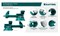 Слесарные тиски KRAFTOOL Reversible 140 мм, расход 273 мм 32705-140 11979