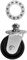 Поворотное колесо для домкрата подкатного OHT203 Ombra OHT203W 12219