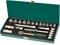 Набор головок торцевых 3/8"DR, 6-22 мм, 25 предметов Jonnesway S04H3125S 12378
