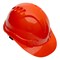 Каска защитная из ударопрочной пластмассы, оранжевая Россия Сибртех 6532
