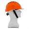 Каска защитная ударопрочная, ABS/PC, плавная регулировка, модель «Форвард» (К-05),оранж. Denzel 6539