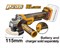 Аккумуляторная угловая шлифовальная машина (УШМ) INGCO CAGLI211156 INDUSTRIAL 20 В 115 мм 6877 - фото 62481