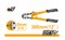 Болторез 300мм, до 5мм INGCO HBC1812 SUPER SELECT 6884 - фото 62496
