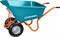Тачка садовая GRINDA GP-1 ударопрочный пластиковый кузов 260л г/п 120кг 422401 8490 - фото 82257