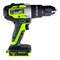Дрель-шуруповерт ударная аккумуляторная Greenworks GD24DD60 с АБ 2А.ч и ЗУ 8862