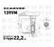 Двигатель 139VМ (3.5 л.с.верт. вал d=22, V139 см3, для газонокосилки) CARVER 9745