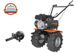 Мотоблок Carver МТ-7100W колеса ЭКСТРИМ 8823